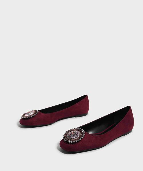 CHARLES & KEITH(チャールズ & キース)の「エンベリッシュポインテッドバレリーナ / EMBELLISHED POINTED BALLERINAS(バレエシューズ・レディース・ブラック/ブルー/バーガンディー・22.5cm/23cm/23.5cm/24.5cm/25cm/25.5cm)」の17枚目の写真