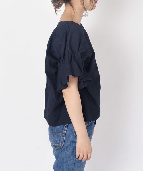 Khaju（カージュ）の「Khaju:タックスリーブブラウス【一部店舗・WEB限定】◇（シャツ/ブラウス・レディース・ベージュ/ネイビー/マスタード・ONE SIZE）」の8枚目の写真