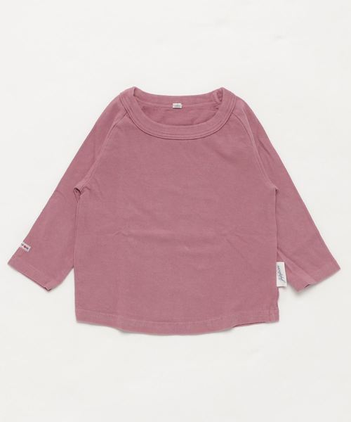 JIPPON(ジポン)の「ムジラグランロンT (rib−80〜140cm)(Tシャツ/カットソー)」|ライトパープル