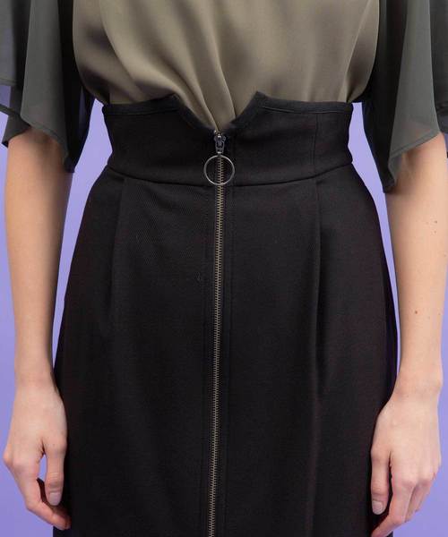 UNITED TOKYO(ユナイテッドトウキョウ)の「2WAYフロッキーメッシュコンビスカート(スカート・レディース・ベージュ/ブラック/カーキ・1)」の11枚目の写真