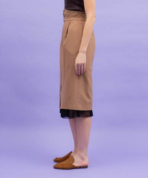 UNITED TOKYO(ユナイテッドトウキョウ)の「2WAYフロッキーメッシュコンビスカート(スカート・レディース・ベージュ/ブラック/カーキ・1)」の22枚目の写真