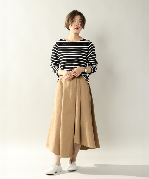 notch.（ノッチ）の「チノボリュームラッピングスカート（スカート・レディース・ブラック/ベージュ/ネイビー・M/L）」の17枚目の写真