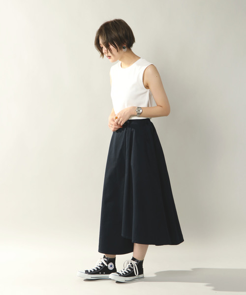 notch.（ノッチ）の「チノボリュームラッピングスカート（スカート・レディース・ブラック/ベージュ/ネイビー・M/L）」の18枚目の写真