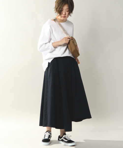 notch.（ノッチ）の「チノボリュームラッピングスカート（スカート・レディース・ブラック/ベージュ/ネイビー・M/L）」の22枚目の写真