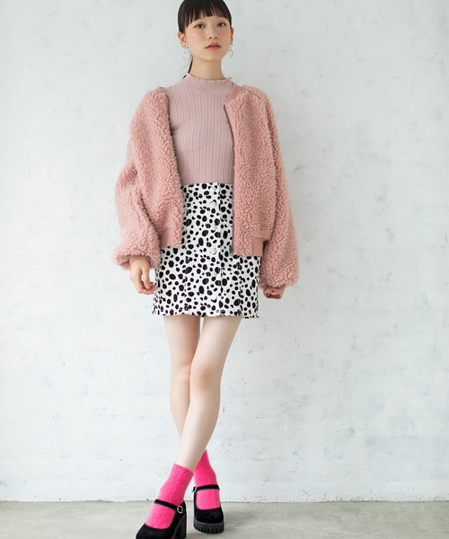 WEGO(ウィゴー)の「WEGO/もこもこソックス(ソックス/靴下・レディース・ホワイト/ブラック/ダークグリーン/グレー/レッド/ピンク/ブルー/マスタード/キャメル/ピンク系その他/ワイン・FREE)」の14枚目の写真