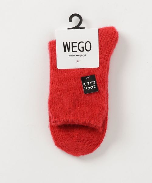 WEGO(ウィゴー)の「WEGO/もこもこソックス(ソックス/靴下・レディース・ホワイト/ブラック/ダークグリーン/グレー/レッド/ピンク/ブルー/マスタード/キャメル/ピンク系その他/ワイン・FREE)」の10枚目の写真