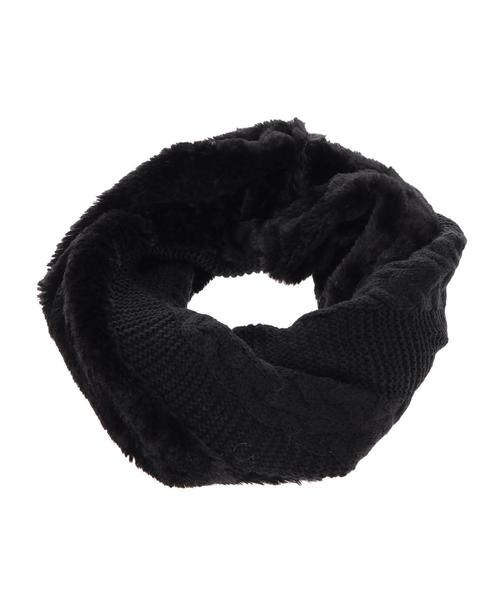 AMERICAN HOLIC（アメリカンホリック）の「ニットフェイクコンビスヌード（ストール/ショール・レディース・アイボリー/ブラック/ベージュ系その他・FREE）」の6枚目の写真