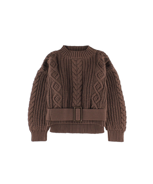 ALEXIA STAM（アリシアスタン）の「Belt Attached Cable Knit