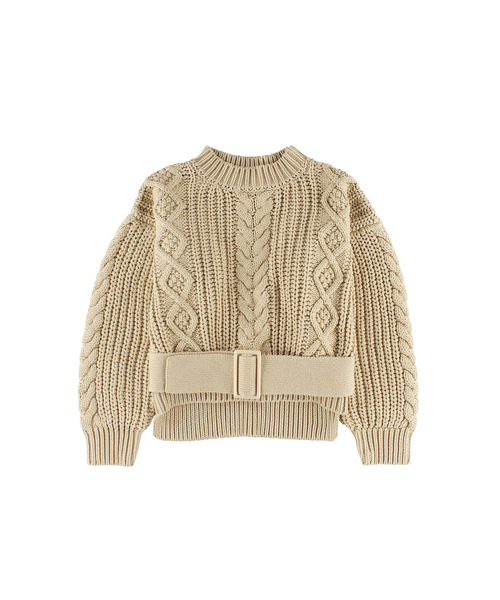 ALEXIA STAM（アリシアスタン）の「Belt Attached Cable Knit