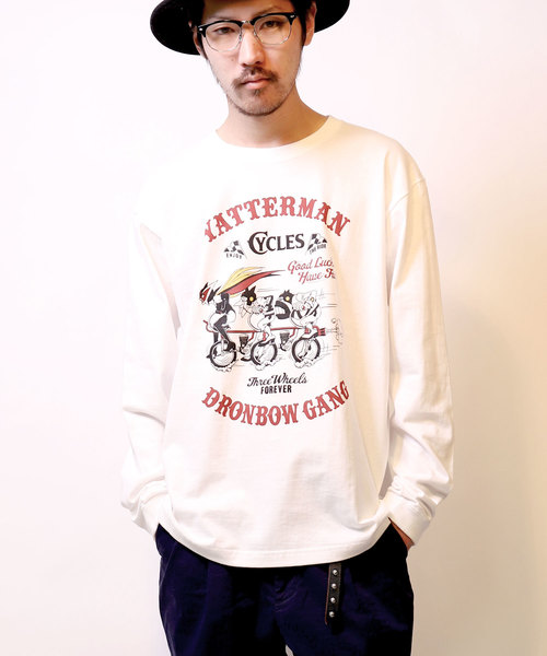 LUGG NAGG(ラグナグ)の「【ヤッターマン】ドロンボー3輪車 ロンT(Tシャツ/カットソー・メンズ・ホワイト/ブラック・SMALL/MEDIUM/LARGE/X-LARGE)」の3枚目の写真