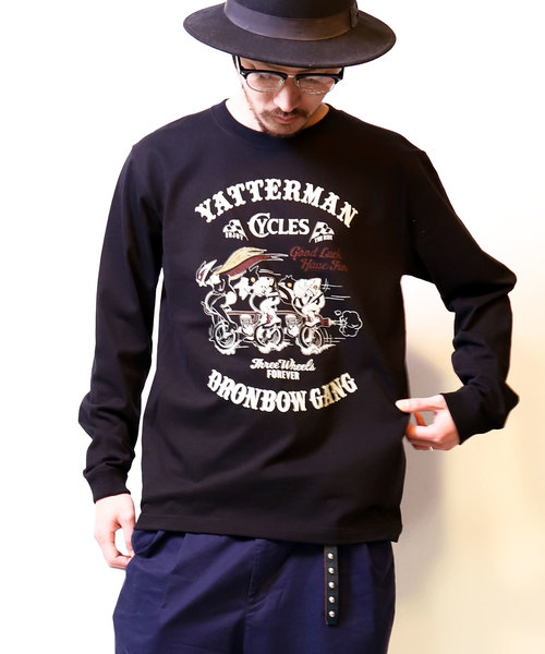 LUGG NAGG(ラグナグ)の「【ヤッターマン】ドロンボー3輪車 ロンT(Tシャツ/カットソー・メンズ・ホワイト/ブラック・SMALL/MEDIUM/LARGE/X-LARGE)」の4枚目の写真