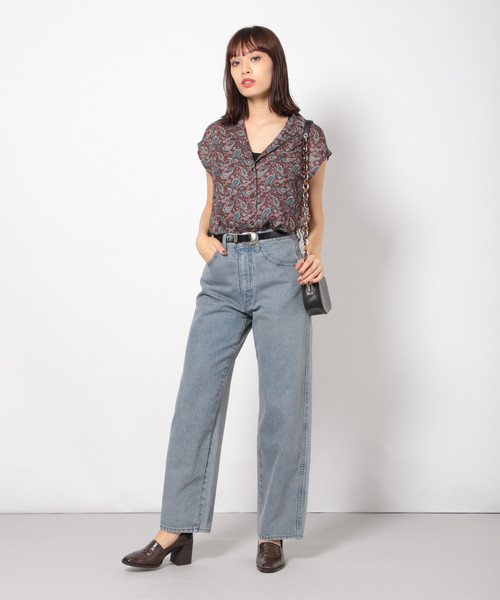 PAGEBOY(ページボーイ)の「オーバーダイコクーンデニム(デニムパンツ・レディース・インディゴブルー/グレイッシュブルー・SMALL/MEDIUM)」の8枚目の写真