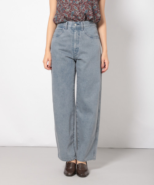 PAGEBOY(ページボーイ)の「オーバーダイコクーンデニム(デニムパンツ・レディース・インディゴブルー/グレイッシュブルー・SMALL/MEDIUM)」の9枚目の写真