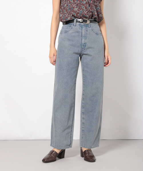 PAGEBOY(ページボーイ)の「オーバーダイコクーンデニム(デニムパンツ・レディース・インディゴブルー/グレイッシュブルー・SMALL/MEDIUM)」の18枚目の写真