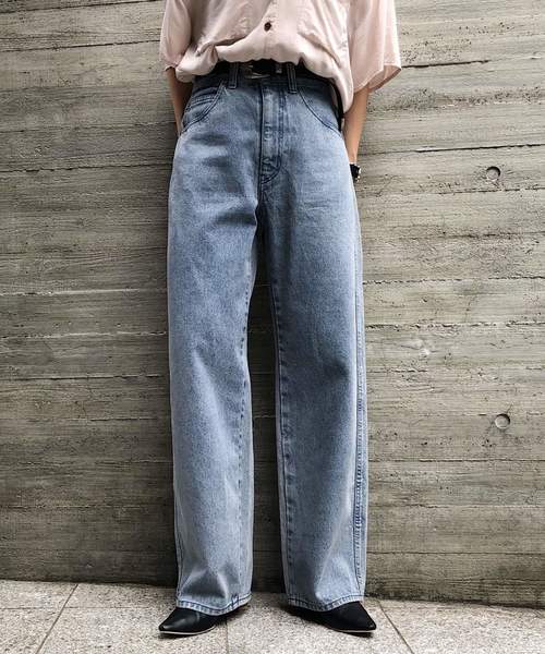PAGEBOY(ページボーイ)の「オーバーダイコクーンデニム(デニムパンツ・レディース・インディゴブルー/グレイッシュブルー・SMALL/MEDIUM)」の19枚目の写真