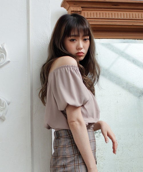 LIPSERVICE（リップサービス）の「カシュクールシャーリングトップス（シャツ/ブラウス・レディース・ブラック/ベージュ/グリーン・FREE）」の5枚目の写真