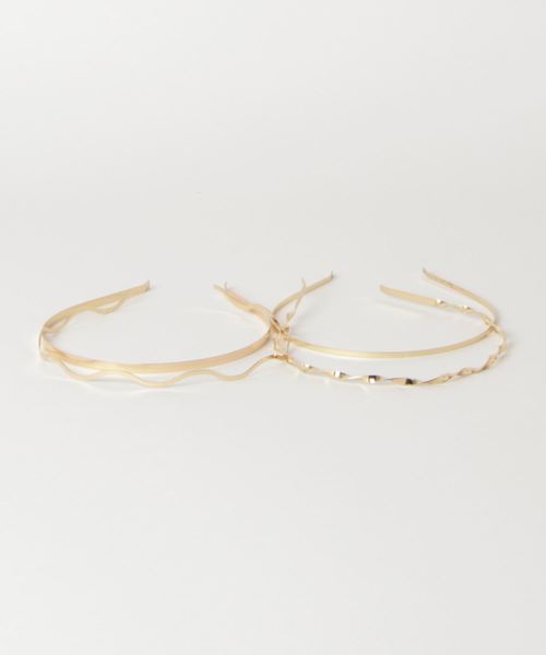 WEGO（ウィゴー）の「WEGO/【4点セット】メタルカチューシャ（カチューシャ・レディース・シルバー/ゴールド・FREE）」の3枚目の写真