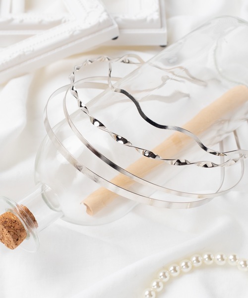 WEGO（ウィゴー）の「WEGO/【4点セット】メタルカチューシャ（カチューシャ・レディース・シルバー/ゴールド・FREE）」の2枚目の写真