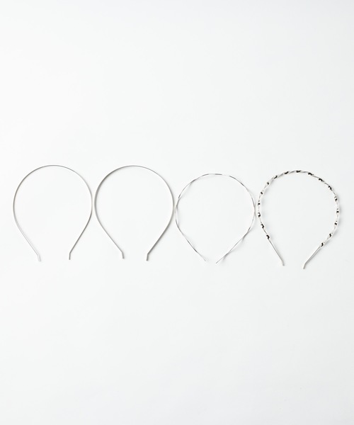 WEGO（ウィゴー）の「WEGO/【4点セット】メタルカチューシャ（カチューシャ・レディース・シルバー/ゴールド・FREE）」の4枚目の写真