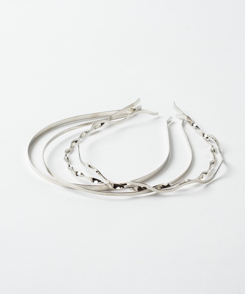 WEGO（ウィゴー）の「WEGO/【4点セット】メタルカチューシャ（カチューシャ・レディース・シルバー/ゴールド・FREE）」の5枚目の写真