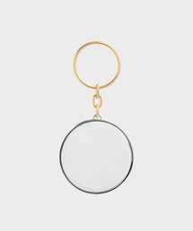 CHARLES & KEITH | クロックエフェクト メタルトップハンドルサーキュラーポーチ / Croc-Effect Metal Top Handle Circular Pouch(ハンドバッグ)