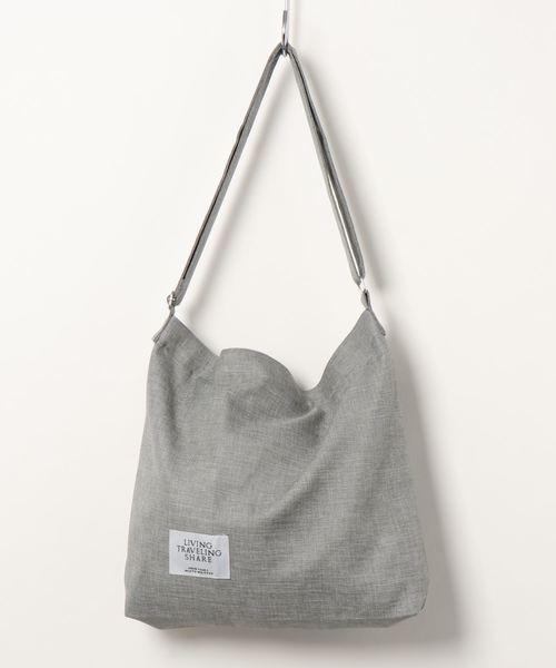 STYLEBLOCK（スタイルブロック）の「キャンバスショルダーバッグ（ショルダーバッグ・レディース・ホワイト/ブラック/ネイビー/グレー/ピンク・FREE）」の3枚目の写真