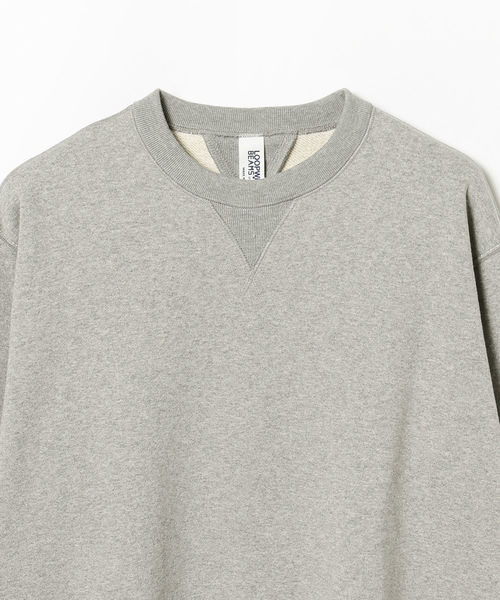 BEAMS PLUS（ビームスプラス）の「LOOPWHEELER × BEAMS PLUS / 別注 スーパーヘヴィーウェイト クルーネック（スウェット・メンズ・ライトグレー/ブラック/ネイビー・SMALL/MEDIUM/LARGE/X-LARGE）」の14枚目の写真