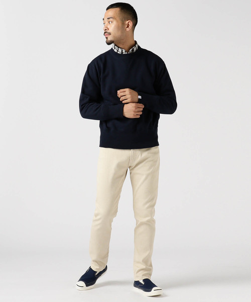 BEAMS PLUS（ビームスプラス）の「LOOPWHEELER × BEAMS PLUS / 別注 スーパーヘヴィーウェイト クルーネック（スウェット・メンズ・ライトグレー/ブラック/ネイビー・SMALL/MEDIUM/LARGE/X-LARGE）」の6枚目の写真