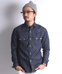 Denime | 【JapanMade】DENIM WESTERN SHIRTS/デニムウエスタンシャツ(シャツ/ブラウス)