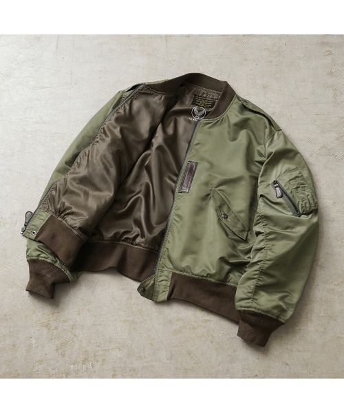 WAIPER.inc（ワイパーインク）の「米軍 L-2 フライトジャケット MIL-J-5391モデル OD WAIPER.inc【WP19】（ブルゾン・メンズ・オリーブ・44/40/38/42/36/46）」の5枚目の写真