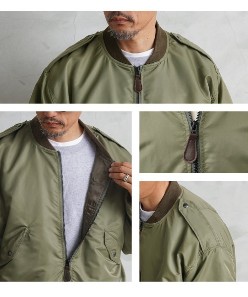 WAIPER.inc（ワイパーインク）の「米軍 L-2 フライトジャケット MIL-J-5391モデル OD WAIPER.inc【WP19】（ブルゾン・メンズ・オリーブ・44/40/38/42/36/46）」の11枚目の写真