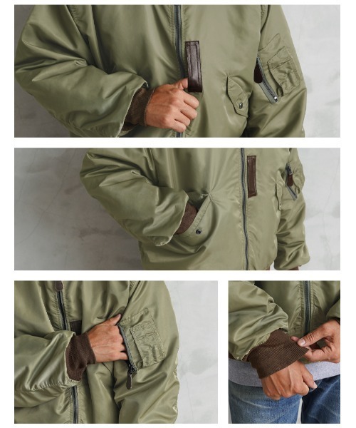 WAIPER.inc（ワイパーインク）の「米軍 L-2 フライトジャケット MIL-J-5391モデル OD WAIPER.inc【WP19】（ブルゾン・メンズ・オリーブ・44/40/38/42/36/46）」の12枚目の写真
