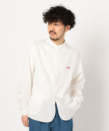 【DANTON/ダントン】リネンバンドカラーシャツ #JD-3607 KLS