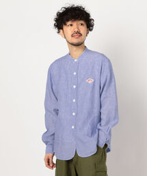 【DANTON/ダントン】リネンバンドカラーシャツ #JD-3607 KLS