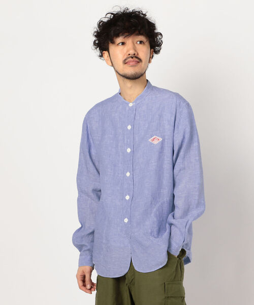 DANTON（ダントン）の「【DANTON/ダントン】リネンバンドカラーシャツ