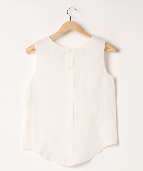 PICCIN（ピッチン）の「フレンチリネンバック釦ブラウス（シャツ/ブラウス・レディース・ブラウン/オフホワイト/ブルー/キャメル・M/L）」の10枚目の写真