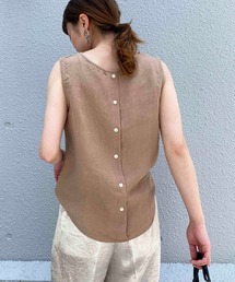 PICCIN | フレンチリネンバック釦ブラウス(シャツ/ブラウス)