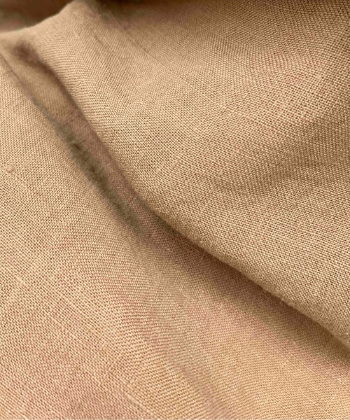 PICCIN（ピッチン）の「フレンチリネンバック釦ブラウス（シャツ/ブラウス・レディース・ブラウン/オフホワイト/ブルー/キャメル・M/L）」の6枚目の写真