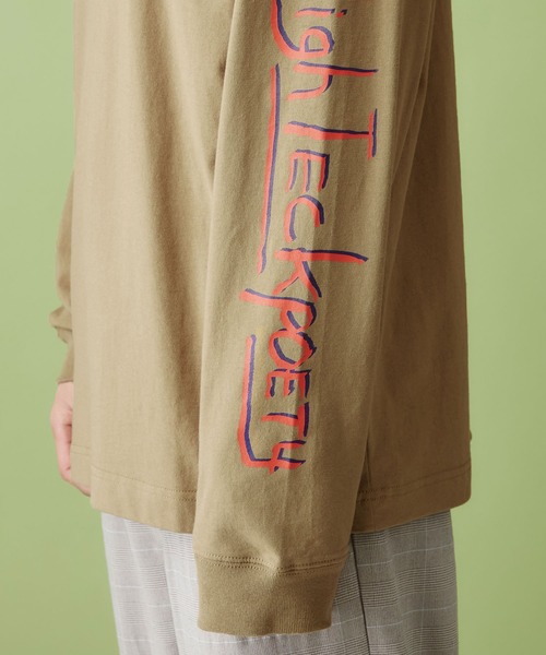 Mark Gonzales(マーク・ゴンザレス)の「Mark Gonzales/マークゴンザレス MONO-MART別注 袖ライン オーバーサイズ L/S カットソー(Tシャツ/カットソー・メンズ・ベージュ系その他/グリーン系その他/ブラック/ホワイト・FREE)」の9枚目の写真