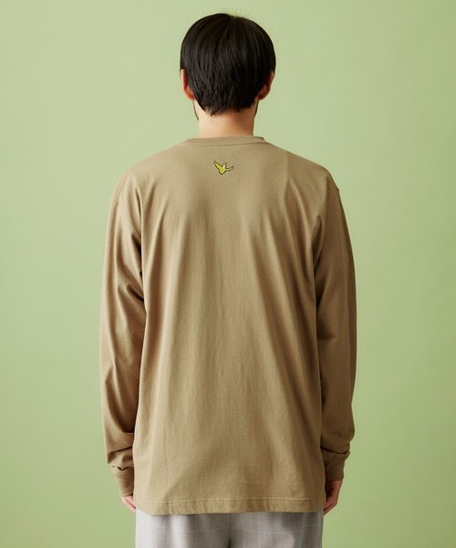 Mark Gonzales(マーク・ゴンザレス)の「Mark Gonzales/マークゴンザレス MONO-MART別注 袖ライン オーバーサイズ L/S カットソー(Tシャツ/カットソー・メンズ・ベージュ系その他/グリーン系その他/ブラック/ホワイト・FREE)」の15枚目の写真