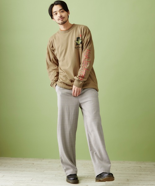 Mark Gonzales(マーク・ゴンザレス)の「Mark Gonzales/マークゴンザレス MONO-MART別注 袖ライン オーバーサイズ L/S カットソー(Tシャツ/カットソー・メンズ・ベージュ系その他/グリーン系その他/ブラック/ホワイト・FREE)」の18枚目の写真