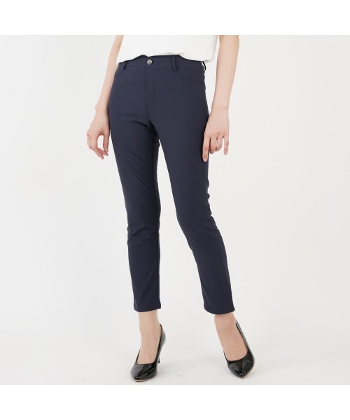 Tuche(トゥシェ)の「【Tuche】 ベルトループ付 ドライストレッチ スタイリッシュボトム(その他パンツ・レディース・ブラック/サンドベージュ/ネイビー・LARGE/MEDIUM)」の1枚目の写真