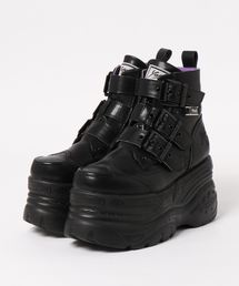 「YOSUKE/ヨースケ」厚底ベルティッドハイカットスニーカー