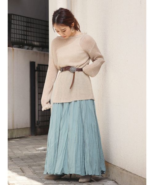 Ungrid（アングリッド）の「ランダムプリーツマキシスカート