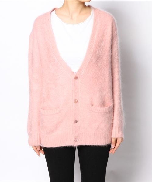 Drawer（ドゥロワー）の「DRAWER ファーカーディガン（カーディガン/ボレロ・レディース・ピンク/イエロー/ブラック・2/1）」の12枚目の写真