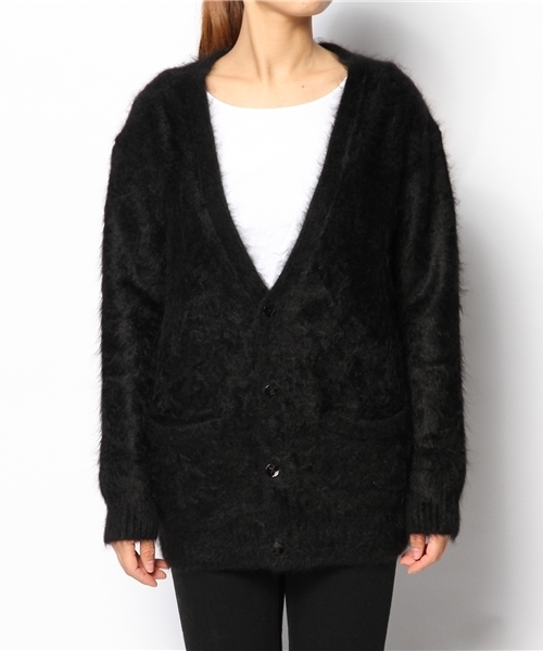 Drawer（ドゥロワー）の「DRAWER ファーカーディガン（カーディガン/ボレロ・レディース・ピンク/イエロー/ブラック・2/1）」の13枚目の写真