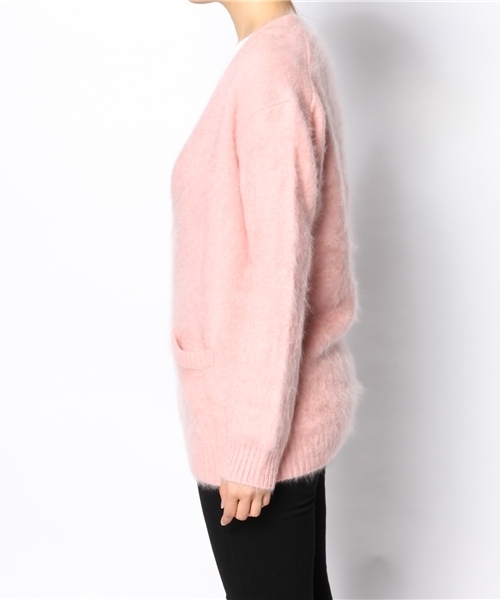 Drawer（ドゥロワー）の「DRAWER ファーカーディガン（カーディガン/ボレロ・レディース・ピンク/イエロー/ブラック・2/1）」の4枚目の写真