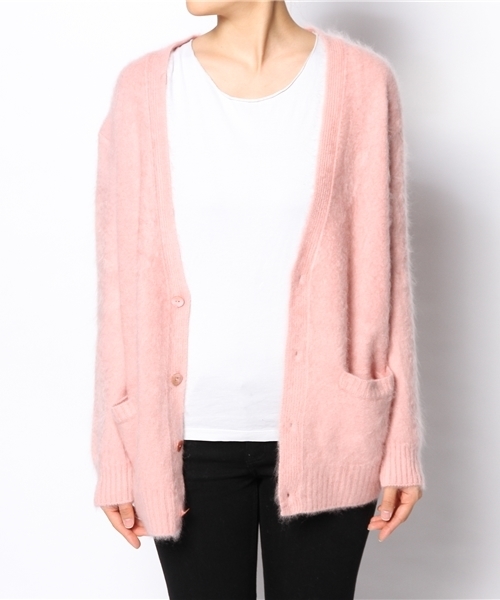 Drawer（ドゥロワー）の「DRAWER ファーカーディガン（カーディガン/ボレロ・レディース・ピンク/イエロー/ブラック・2/1）」の6枚目の写真