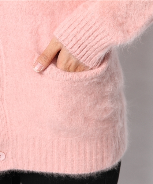 Drawer（ドゥロワー）の「DRAWER ファーカーディガン（カーディガン/ボレロ・レディース・ピンク/イエロー/ブラック・2/1）」の9枚目の写真