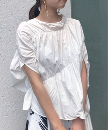 Ameri | MEDI GROUND CHERRY GATHER SHIRT(シャツ/ブラウス)